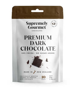 New Zealand Made: Premium Dark Chocolate Squares 10 Piece