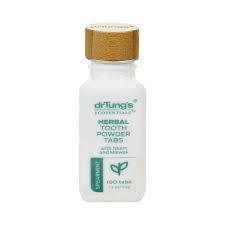 New 1: Dr Tungs Herbal Tooth Powder Tabs with Neen and Miswak, Spearmint
