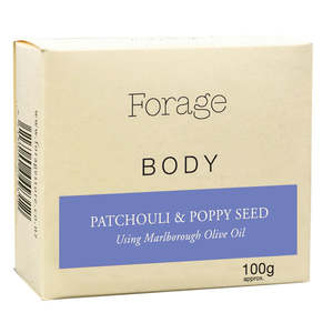 Coconut Collection: Forage Body Bar - Patchouli & Poppy Seed 100g