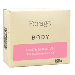 Forage Body Bar - Rose & Geranium 100g