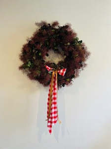 Wall Decor: Smoke Bush Wreath 80cm