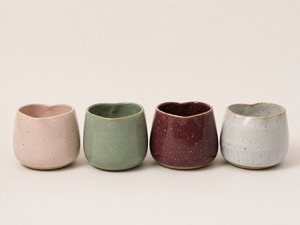 Mugs And Tumblers: Heart Cup – Handmade Ceramic Coffee Cup