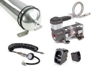 Airbag Man Control Kits: Airbag Man Dual Paddle Air Control Kit with Tyre Inflation using 1 Gallon Air Tank and Heavy Duty Compressor