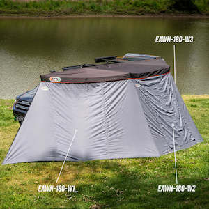 180 Degree 4WD Awning - Side Wall w Door