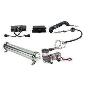 Smartphone App–Controlled Air Control Kit w 1 Gal Air Tank, HD Air Compressor & Tyre Wand