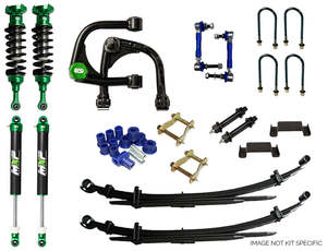 Lift Kits 80mm Under: Lift Kit - Ford Ranger Next Gen 06/22+ (EFS MXP 2.5 monotubes) - 75mm front - 50mm rear