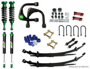Lift Kits 80mm Under: Lift Kit - Toyota Hilux 4WD Vigo KUN Dual Cab 04/2005-2015 – Platform Strut Lift – 75mm lift front – 40mm Rear (EFS MXP Monotubes)