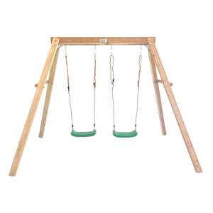 Swing Sets: Cloud Catcher 2-Station Timber Swing Set