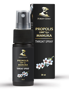 Products: Propolis & UMF® Manuka 15+ Throat Spray - Forest Gold Honey
