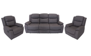 George 3 Piece Recliner Couch Set
