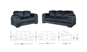Lounge Suites Sofas: Evolution 3 + 2 Seater Lounge Suite