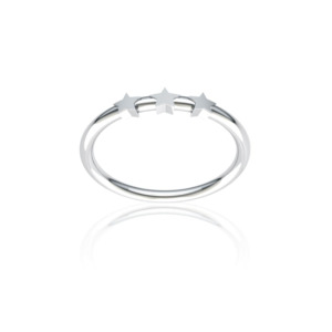 Celestial Stackers Collection: Tri Star Ring