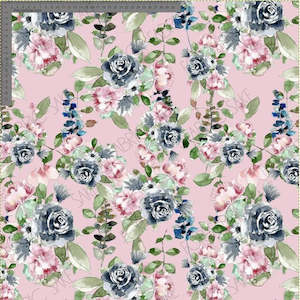 Indigo Flow 1: Indigo Garden Bouquet Blush- Indigo Flow Collection - Custom Pre Order