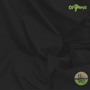 Black - ORGANIC Cotton Spandex-245g