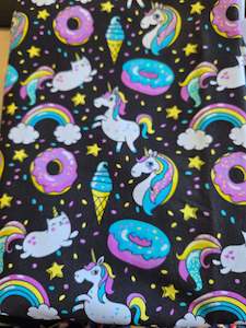 Clearance 1: Unicorn Donuts  - Cotton Spandex - 250g - 1 meter PIECE