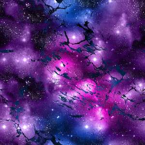 Marble Galaxy  - Cotton French Terry 320g - 50cm