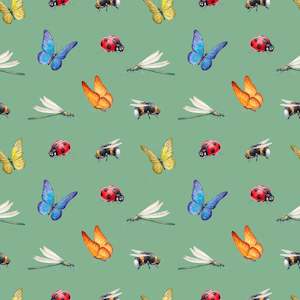 Kids Designs: Ladybird on Green - Custom Pre-order