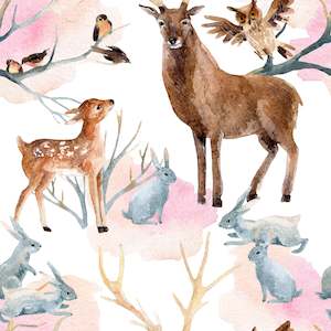Deer and Bunnies - Custom Pre-order