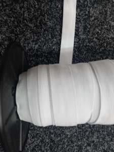 25mm Knitted Elastic -White