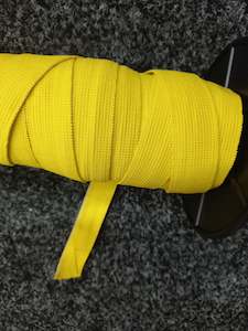 25mm Knitted Elastic -yellow