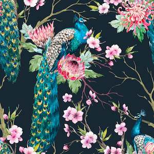 Floral Designs: Peacock - Custom Print Pre Order