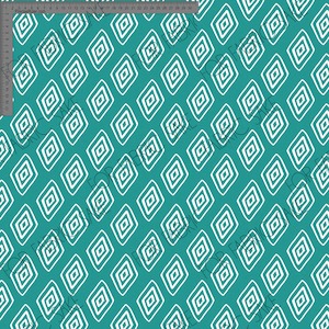 Dark Turquoise Diamond Shape - Custom Pre-order