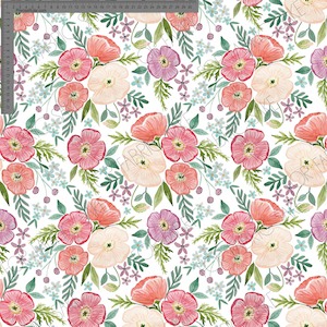 Poppy on White- Wolf & Rabbit - Custom Pre-order