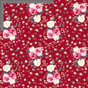 Christmas Floral Red- Ashleigh Fish - Custom Pre Order