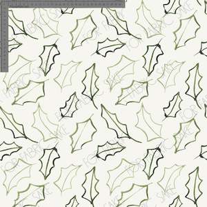 Tossed Holly Cream- Ashleigh Fish - Custom Pre Order