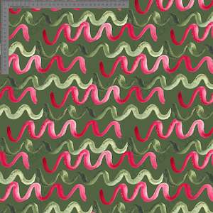 Peony Joy: Wiggly Stripe Green - Ashleigh Fish - Custom Pre Order