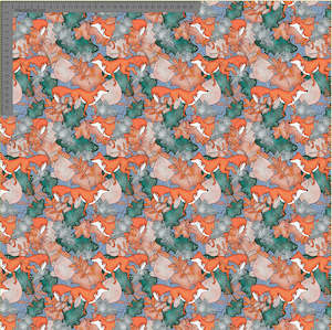 Animals Sarah Mcalpine: Autumn Foxes - Sarah McAlpine Art- Custom Pre Order