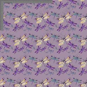 Dragonfly on mauve - Sarah McAlpine Art- Custom Pre Order