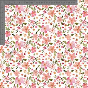 Floral Ashleigh Fish: Floral hand painted - Ashleigh Fish - Custom Pre Order