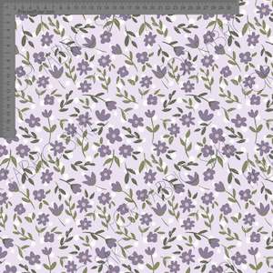Floral Ashleigh Fish: Ditsy Purple Floral on Lilac- Ashleigh Fish - Custom Pre Order