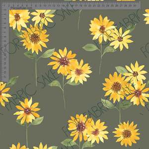 Sunflowers on green - Ashleigh Fish - Custom Pre Order