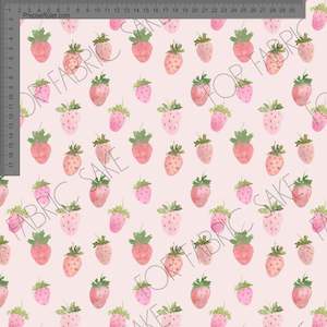 Strawberries palest Blush - Ashleigh Fish - Custom Pre Order