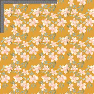 Juno Collection: Peachy Blossoms Yellow - Ashleigh Fish - Custom Pre Order