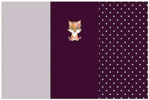 Wilderia Designs: Floral Fox Panel- Custom Pre-order
