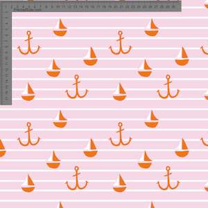 Coastal Cool Ashleigh Fish Custom Pre Order: Orange Boats- Ashleigh Fish - Custom Pre Order