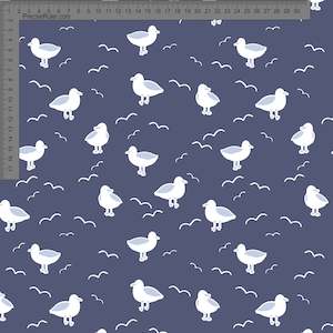Coastal Cool Ashleigh Fish Custom Pre Order: Seagulls on Blue- Ashleigh Fish - Custom Pre Order