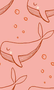 Whale Of A Time Ashleigh Fish Custom Pre Order: Bubbles Peachy Whale of a Time - Ashleigh Fish - Custom Pre Order