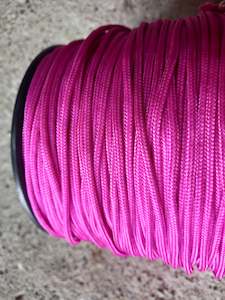 3mm Braided Polypropylene Cord - Fuschia