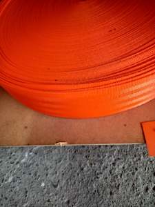 50mm Seatbelt Webbing - Polypropylene - Fluro Orange