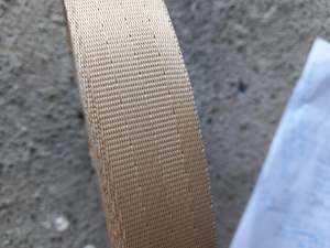25mm Seatbelt Webbing - Polypropylene - Sand