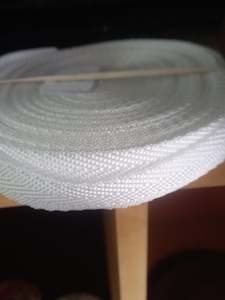 19mm polypropylene Herringbone webbing - White