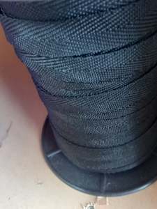 19mm polypropylene Herringbone webbing - Black
