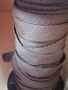 19mm polypropylene Herringbone webbing - Brown