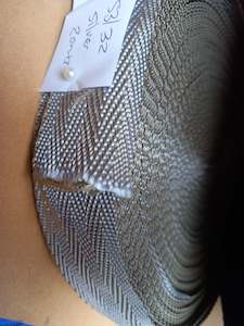 32mm polypropylene Herringbone webbing - Silver/Sand Mix