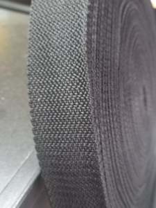 38mm polypropylene Pebble weave webbing -Black