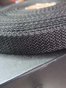 32mm polypropylene Pebble weave webbing -Black